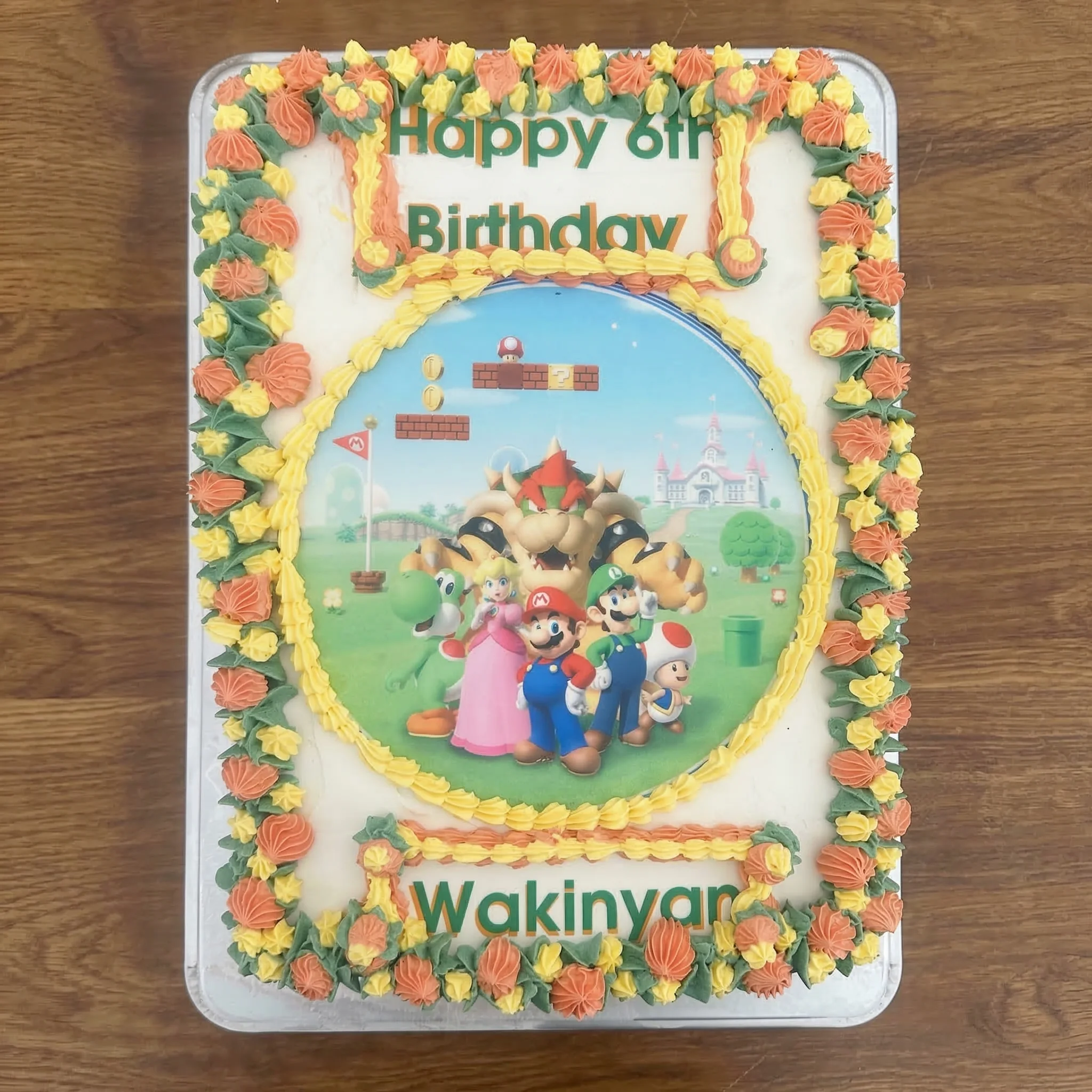 Mario Custom Birthday Cake