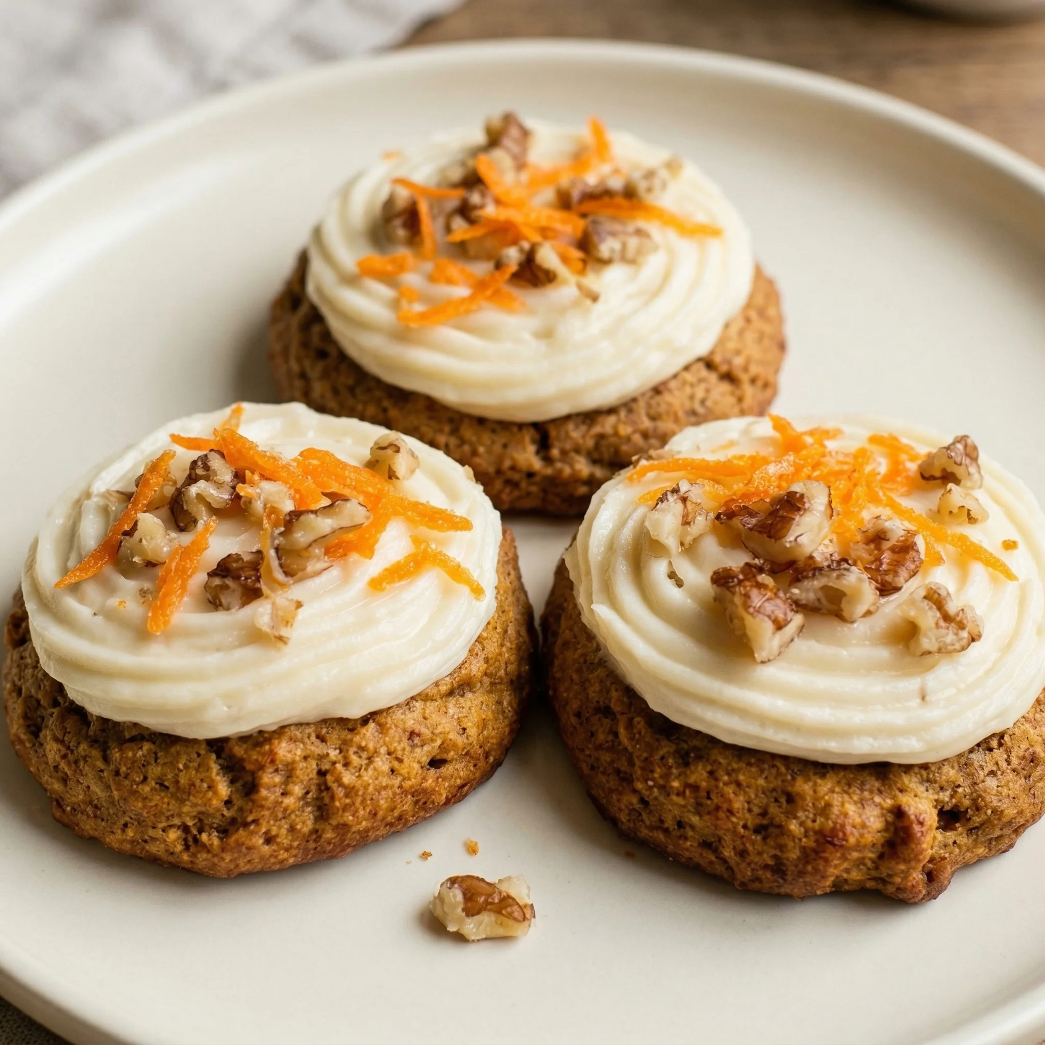 Carrot Cake Cookies with Cream Cheese Frosting
